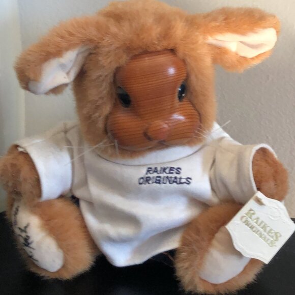 Raikes Original Vintage Wooden Face rabbit - Picture 1 of 4